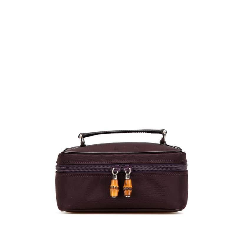 Gucci Nylon Vanity Bag Purple Good condition - Front View