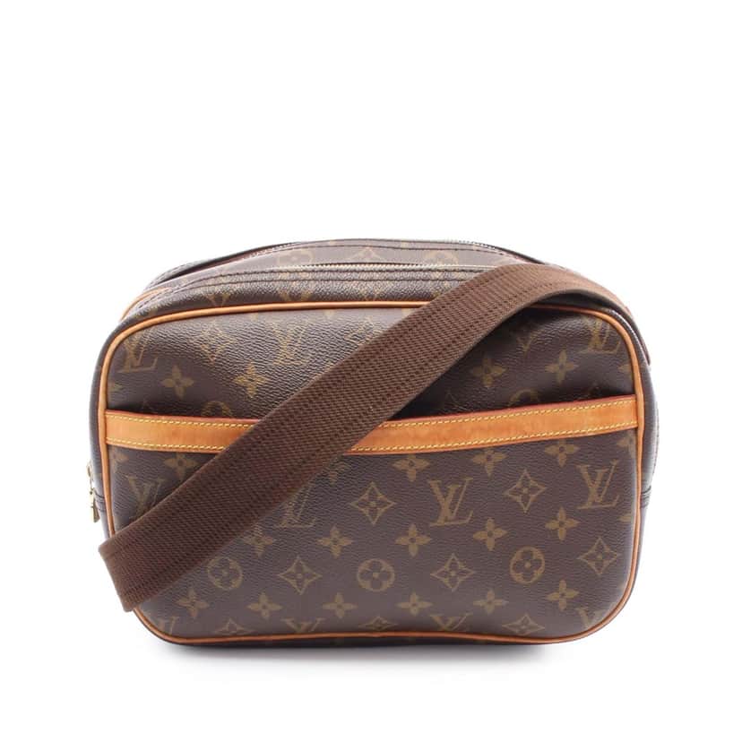 Louis Vuitton Monogram Reporter PM Brown Canvas Good condition - Front View