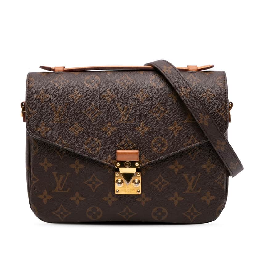 Louis Vuitton Monogram Pochette Metis Brown Canvas Good condition - Front View