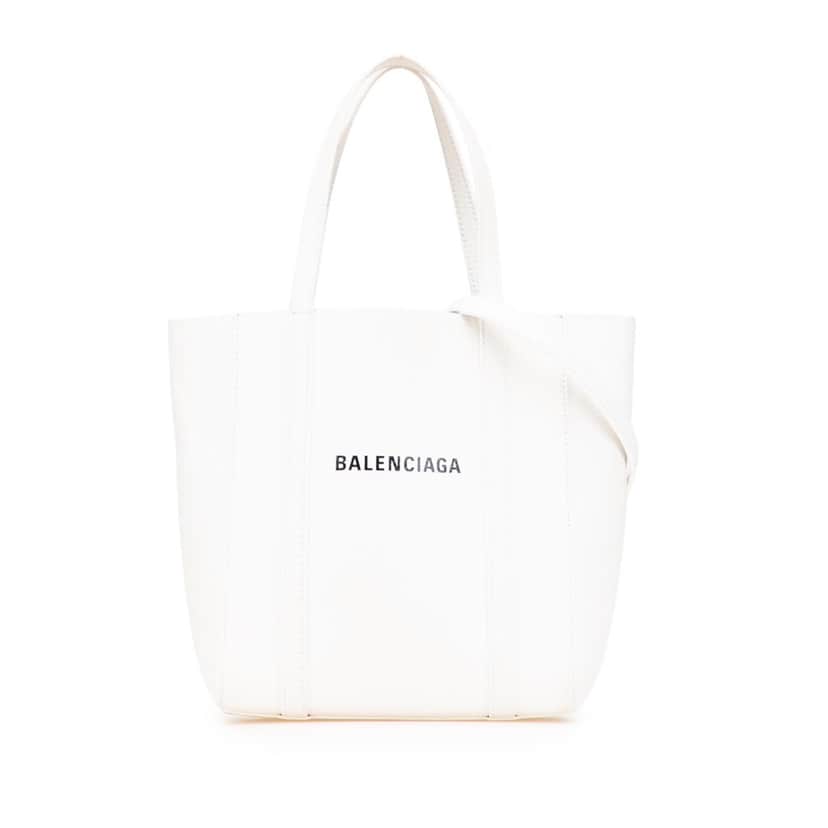 Balenciaga Leather Everyday Tote XXS White Leather Good condition - Front View