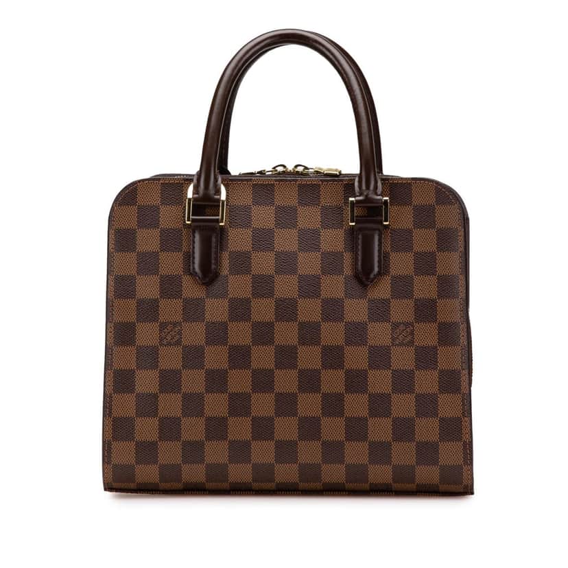 Louis Vuitton Damier Ebene Triana Brown Canvas Good condition - Front View