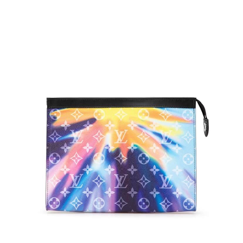 Louis Vuitton Monogram Sunset Pochette Voyage MM Purple Canvas Good condition - Front View