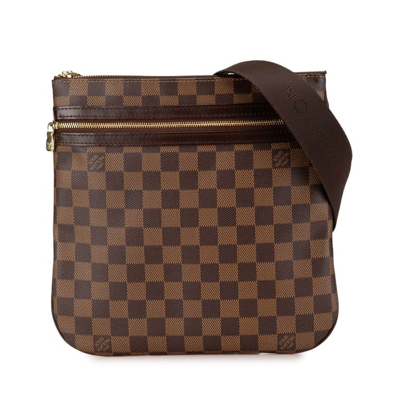 Louis Vuitton Damier Ebene Bosphore Pochette Brown Canvas Good condition - Front View