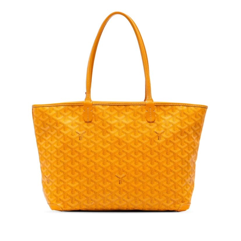 Goyard Goyardine Artois MM Yellow Canvas Good condition - Front View