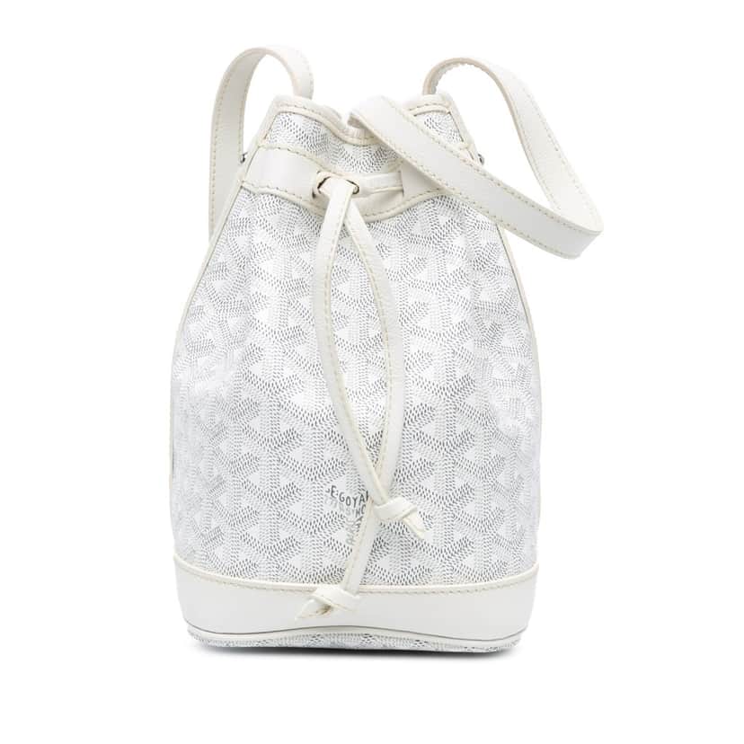 Goyard Goyardine Petit Flot White Canvas Very good condition - Front View