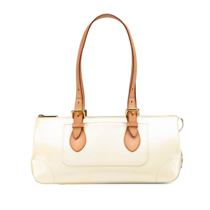 Louis Vuitton Monogram Vernis Rosewood Avenue White Leather Good condition - Front View