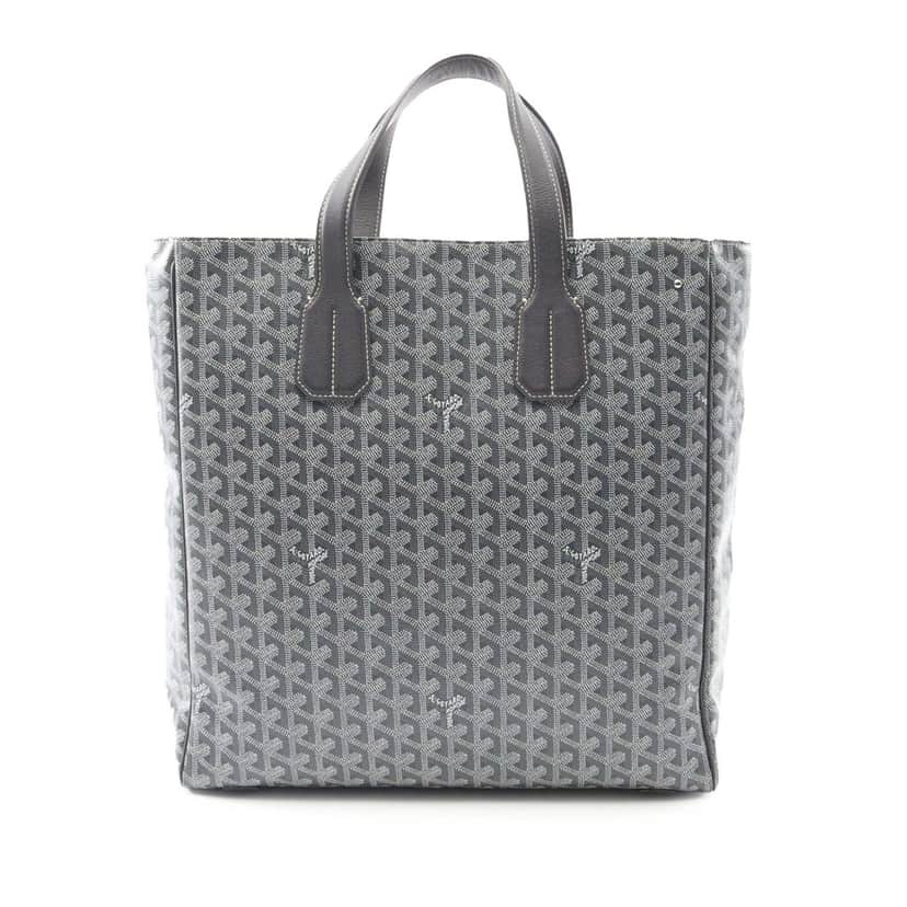Goyard Goyardine Voltaire Grey Canvas Good condition - Front View