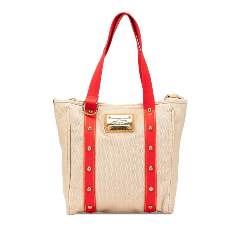 Louis Vuitton Antigua Cabas MM Brown Canvas Good condition - Front View