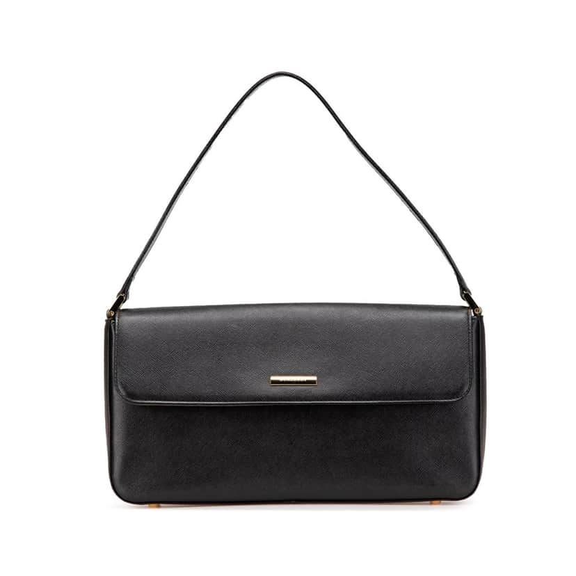 Burberry Leather Shoulder Bag Black Leather Good condition - Front View