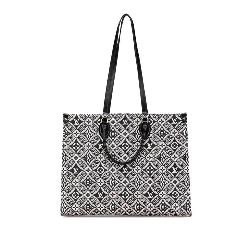 Louis Vuitton Monogram Since 1854 Onthego GM Black Canvas Good condition - Front View