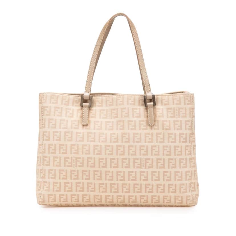 Fendi Zucchino Canvas Tote Brown Canvas Good condition - Front View