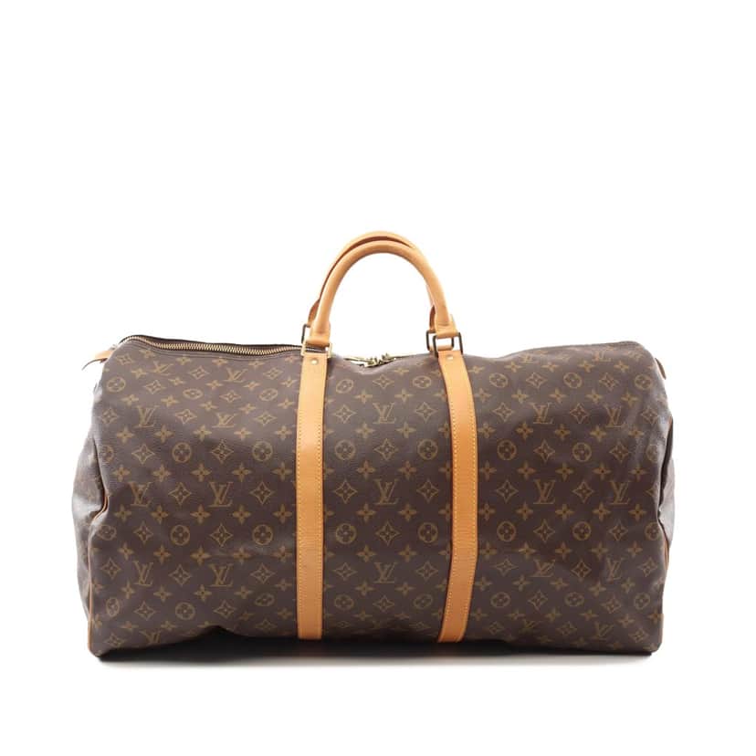 Louis Vuitton Monogram Keepall 60 Brown Canvas Good condition - Front View