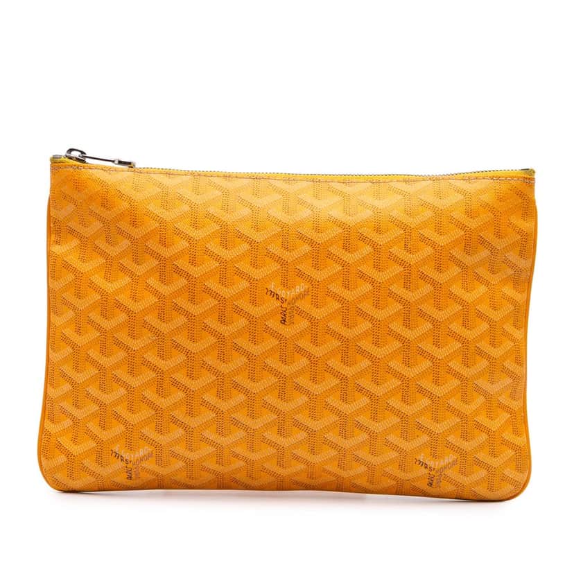 Goyard Goyardine Senat MM Yellow Canvas Good condition - Front View