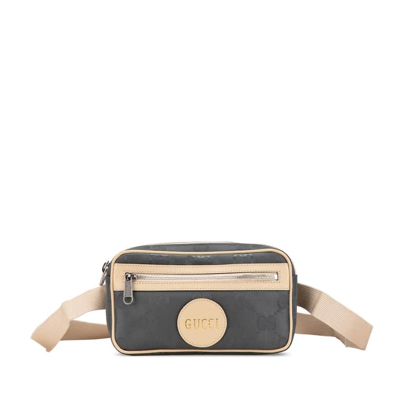Gucci GG Nylon Off The Grid Belt Bag Grey Good condition - Front View