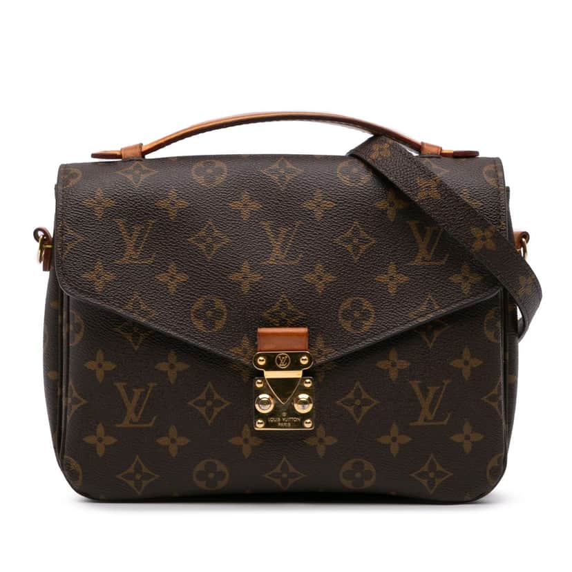 Louis Vuitton Monogram Pochette Metis Brown Canvas Good condition - Front View
