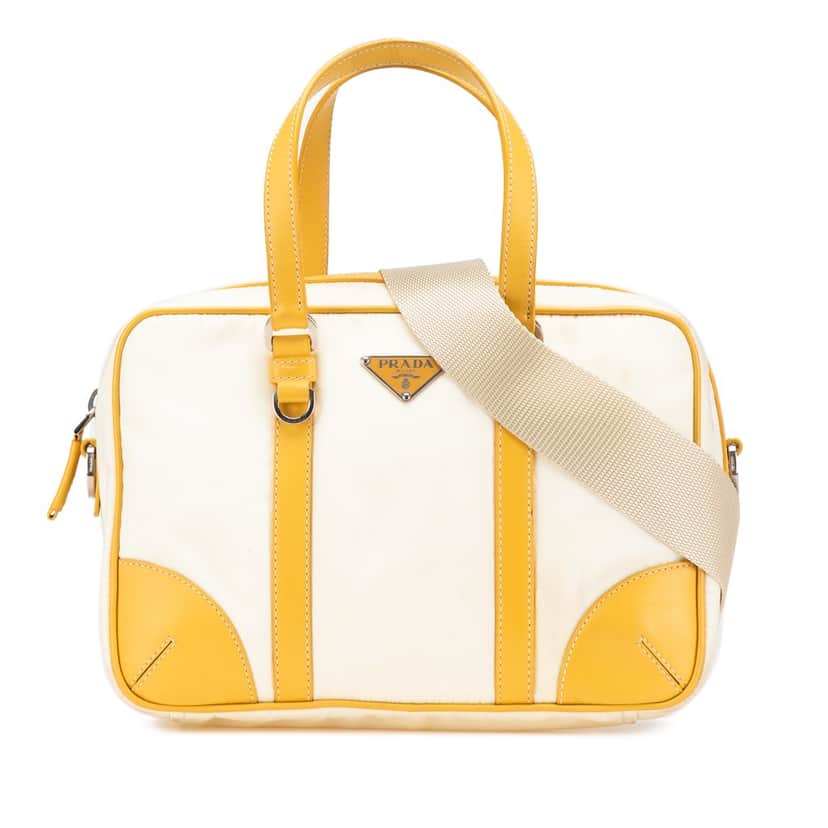 Prada Tessuto Satchel White Good condition - Front View