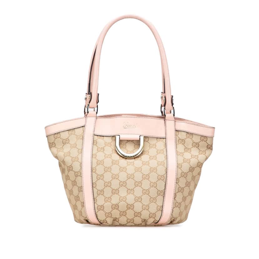 Gucci GG Canvas Abbey D Ring Handbag Brown Canvas Good condition - Front View