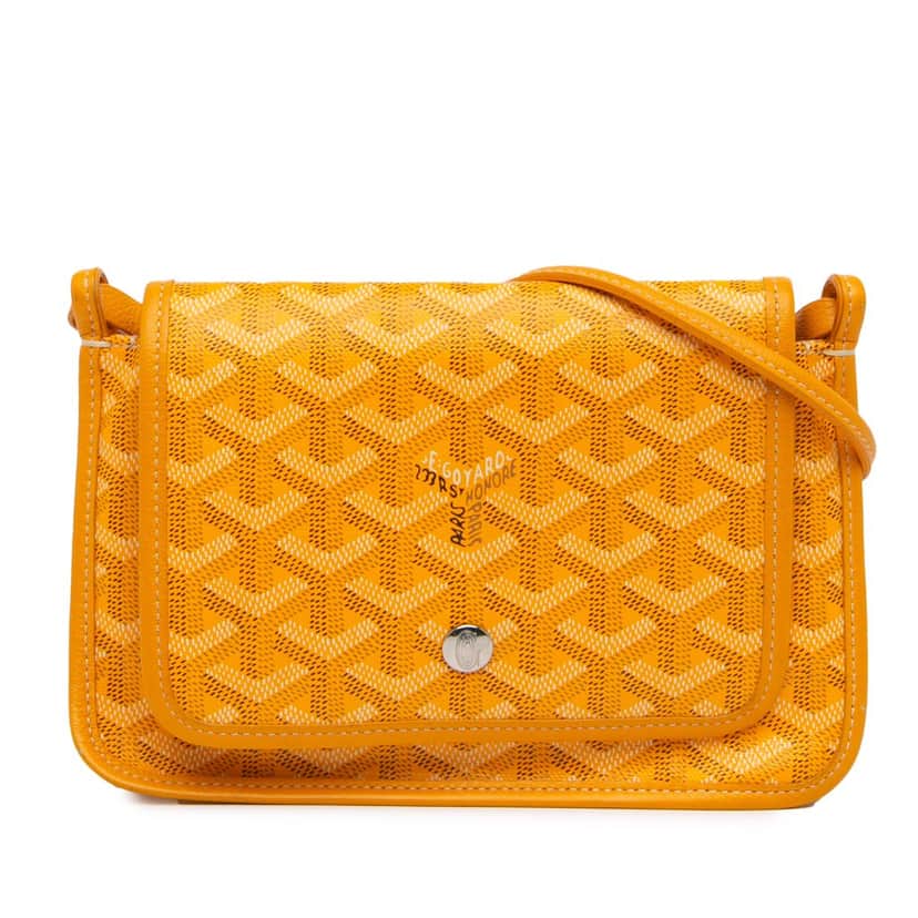 Goyard Goyardine Plumet Pocket Wallet Yellow Canvas Good condition - Front View