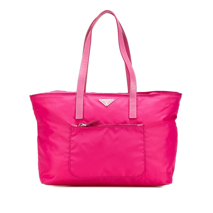 Prada Tessuto Zip Tote Pink Very good condition - Front View