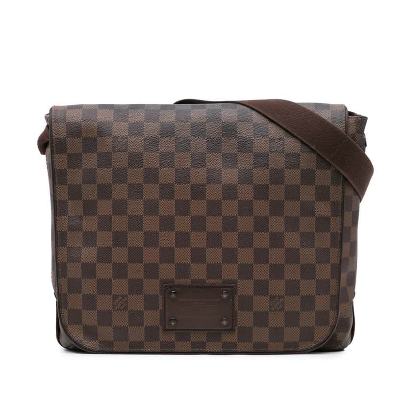 Louis Vuitton Damier Ebene Brooklyn MM Brown Canvas Good condition - Front View