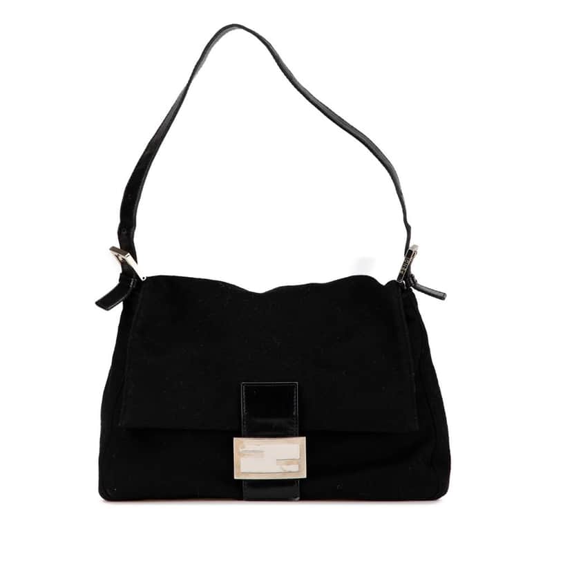 Fendi Wool Mamma Forever Black Wool Fair condition - Front View
