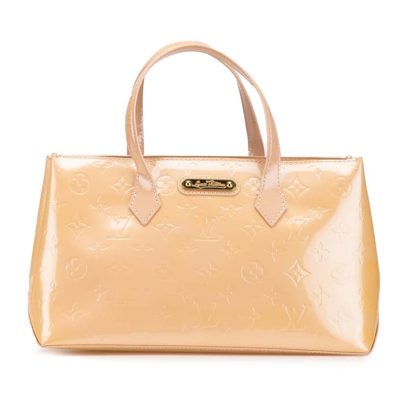 Louis Vuitton Monogram Vernis Wilshire PM Brown Leather Good condition - Front View