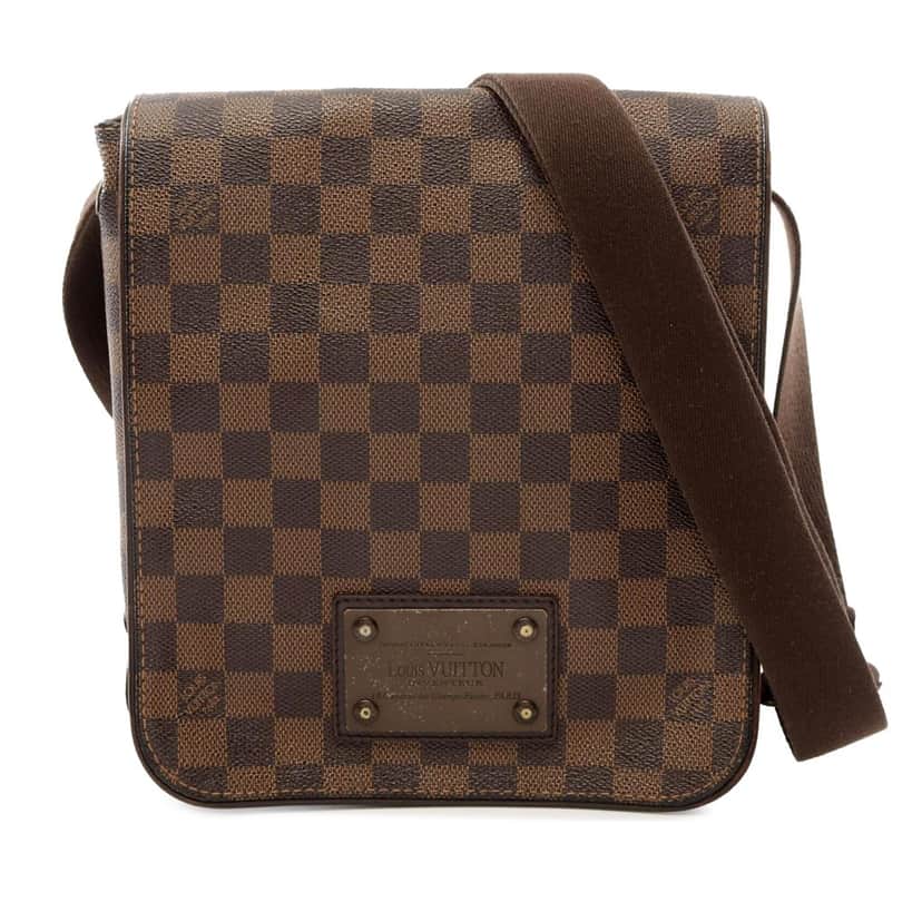 Louis Vuitton Damier Ebene Brooklyn PM Brown Canvas Good condition - Front View