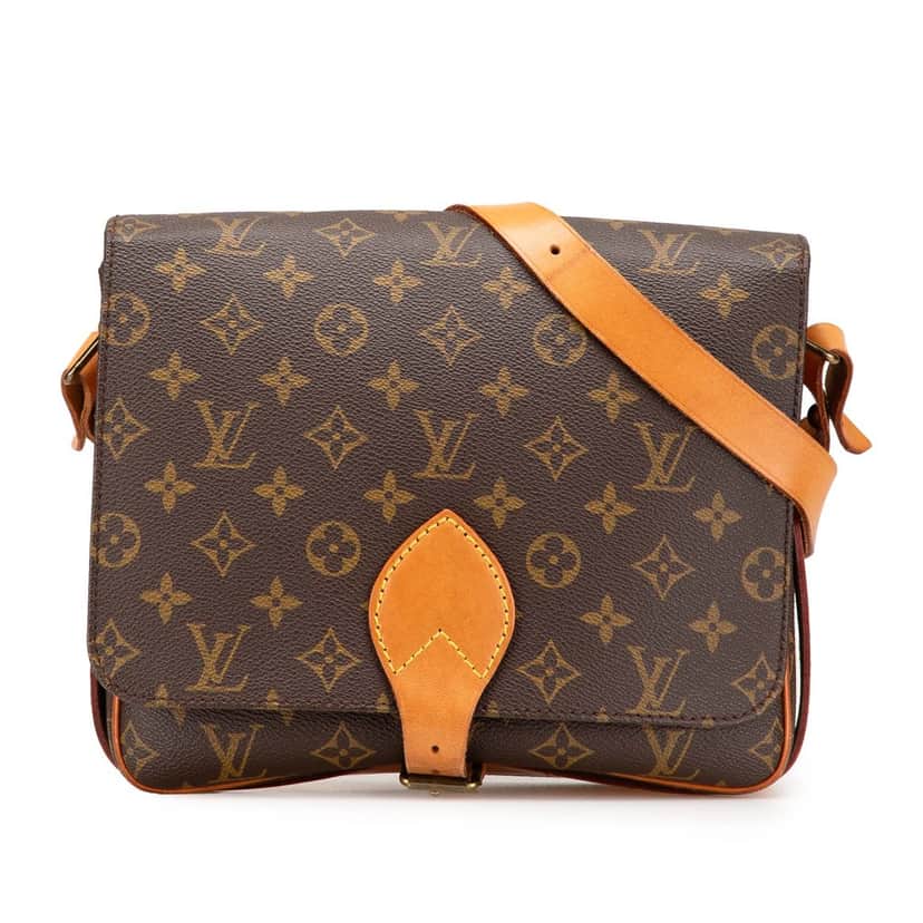 Louis Vuitton Monogram Cartouchiere GM Brown Canvas Good condition - Front View