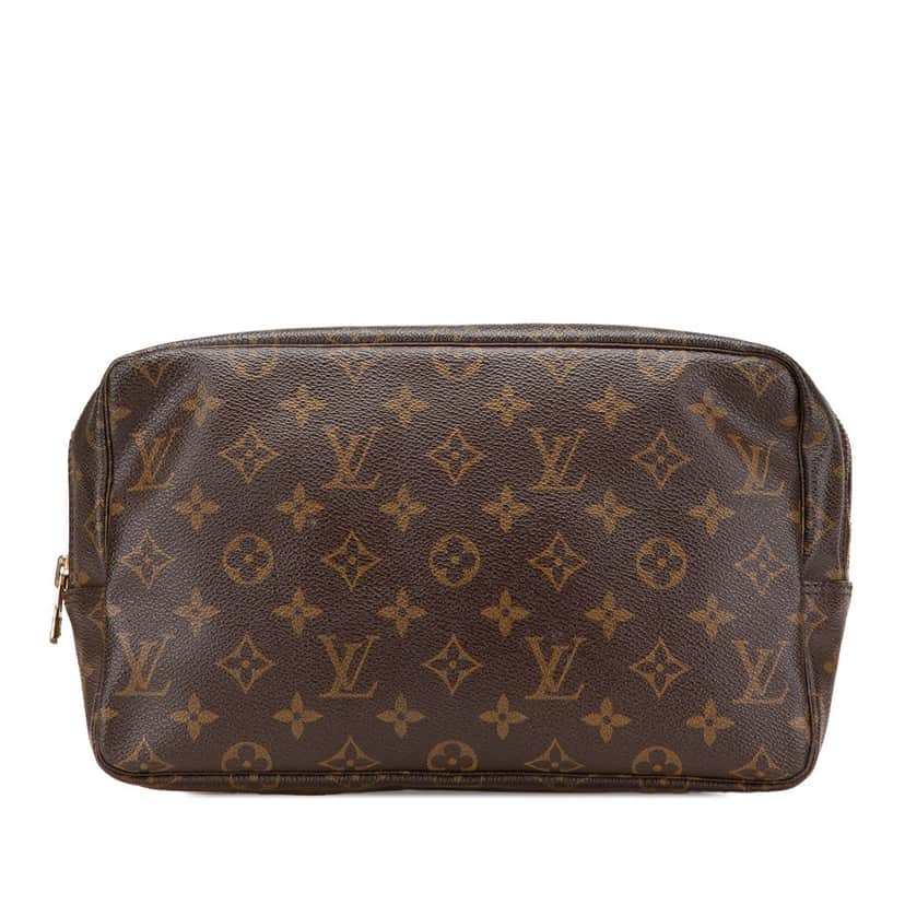 Louis Vuitton Monogram Trousse Toilette 28 Brown Canvas Good condition - Front View