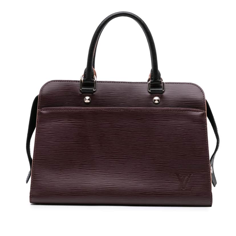 Louis Vuitton Epi Vaneau MM Brown Leather Good condition - Front View