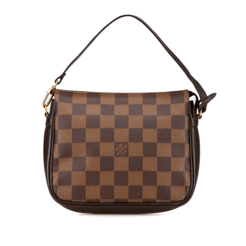 Louis Vuitton Damier Ebene Trousse Pochette Brown Canvas Good condition - Front View