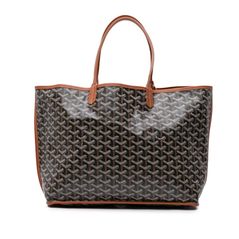 Goyard Goyardine Reversible Anjou PM Black Canvas Good condition - Front View