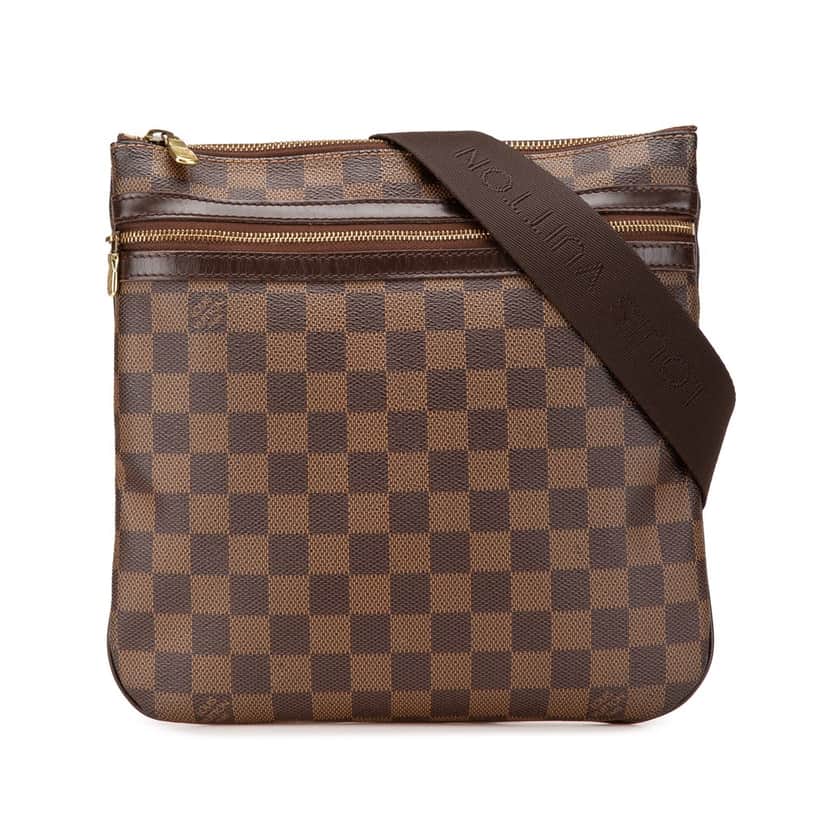 Louis Vuitton Damier Ebene Bosphore Pochette Brown Canvas Good condition - Front View
