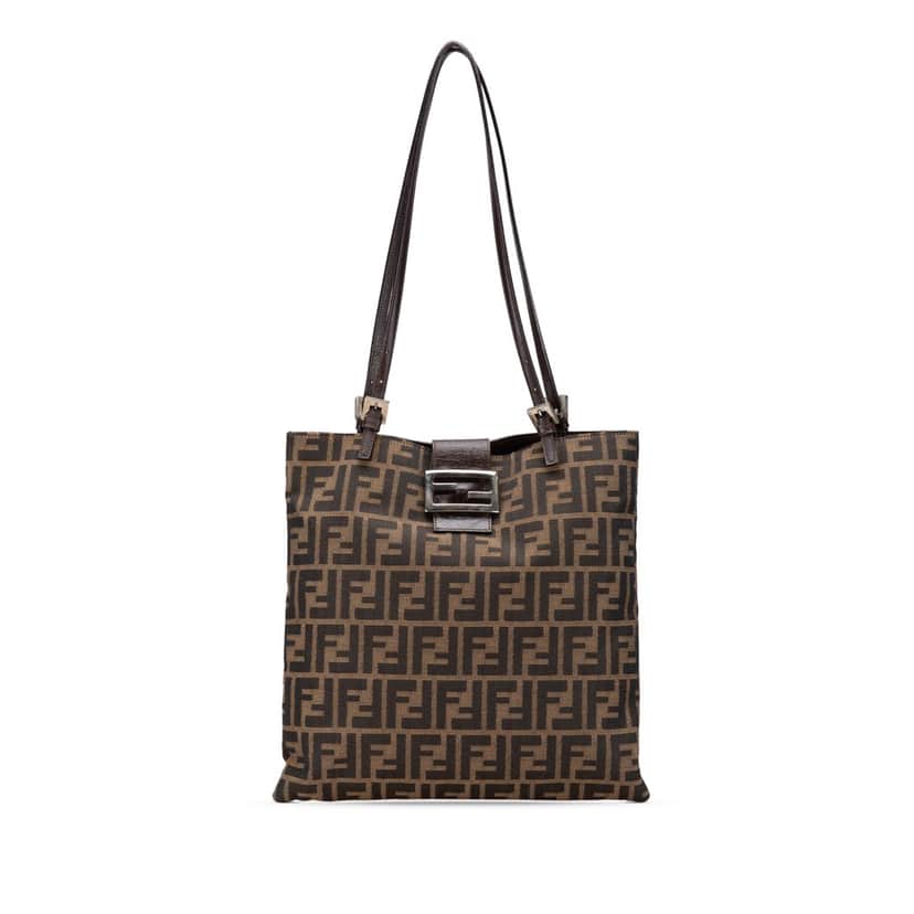 Fendi Zucca Canvas Tote Brown Canvas Good condition - Front View