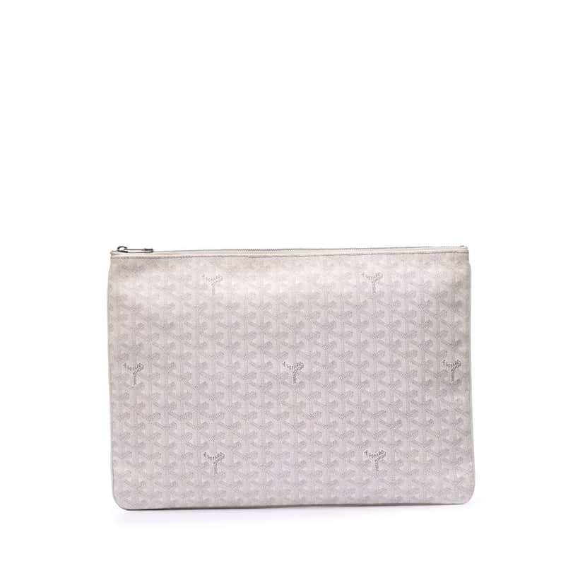Goyard Goyardine Senat GM White Canvas Good condition - Front View