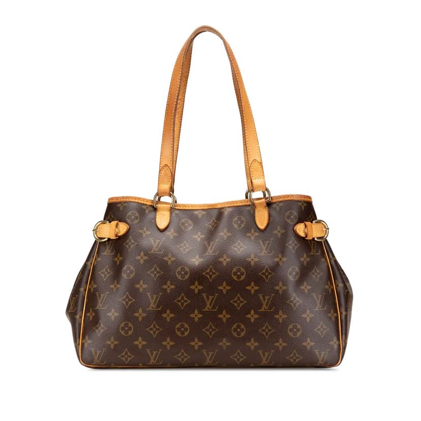 Louis Vuitton Monogram Batignolles Horizontal Brown Canvas Fair condition - Front View