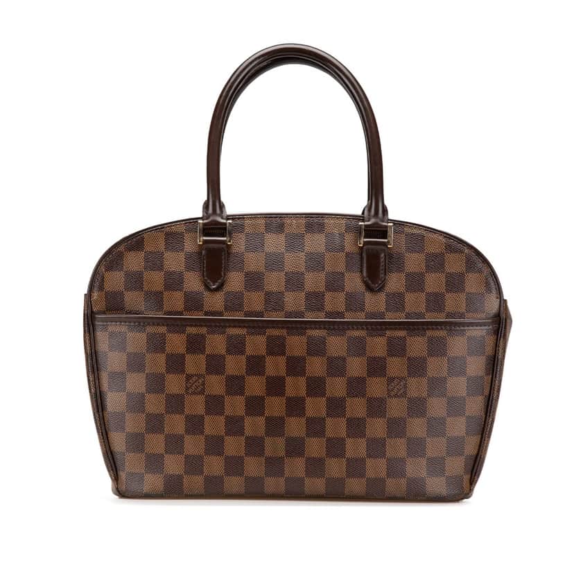 Louis Vuitton Damier Ebene Sarria Horizontal Brown Canvas Good condition - Front View