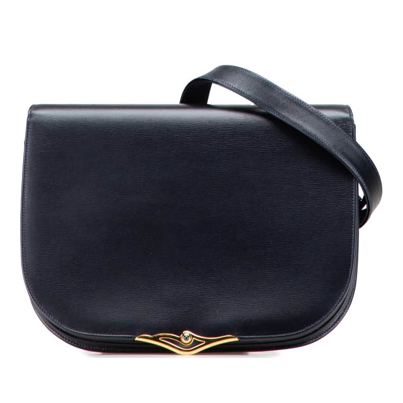 Cartier Leather Sapphire Crossbody Blue Leather Good condition - Front View