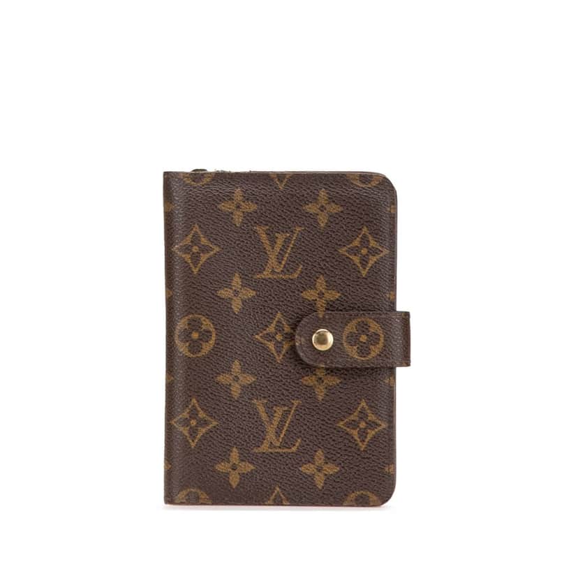 Louis Vuitton Monogram Porte Papier Zipped Wallet Brown Canvas Good condition - Front View