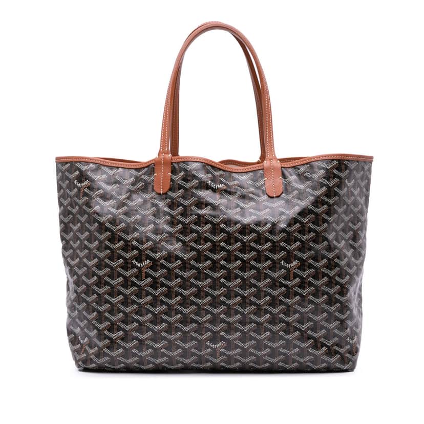 Goyard Goyardine Saint Louis PM Black Canvas Good condition - Front View