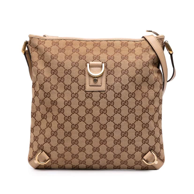 Gucci GG Canvas Abbey D Ring Crossbody Brown Canvas Good condition - Front View