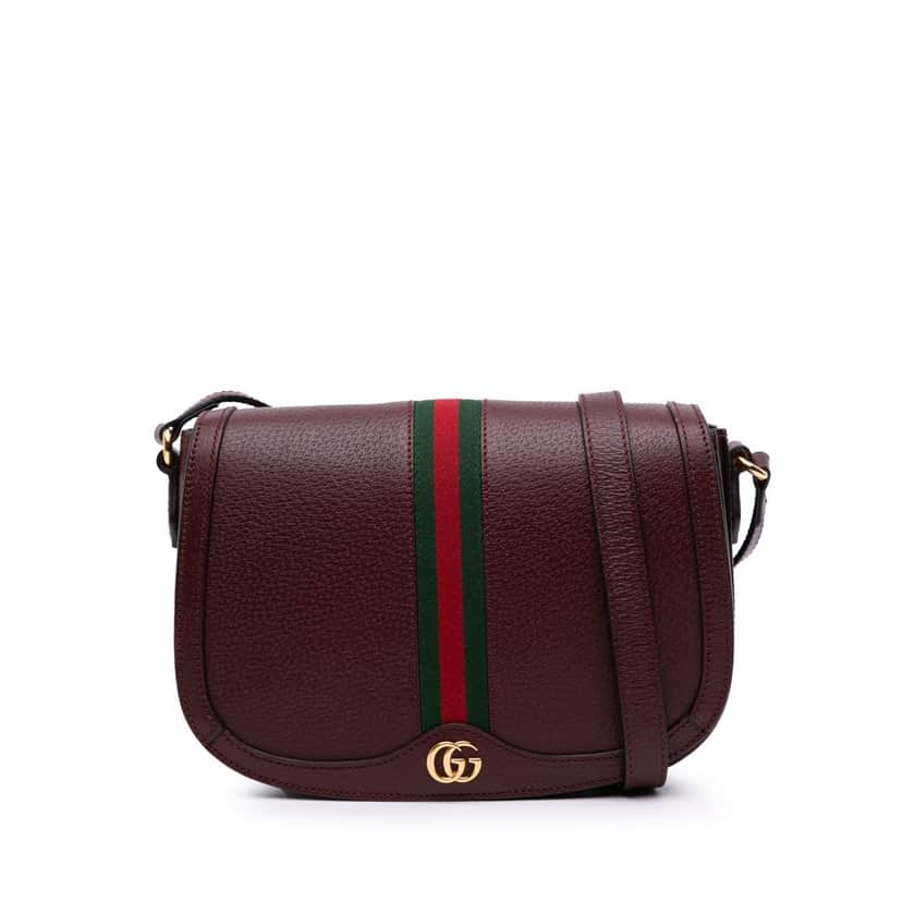 Gucci Small Leather Ophidia Crossbody Red Leather Good condition - Front View