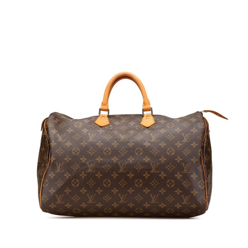 Louis Vuitton Monogram Speedy 40 Brown Canvas Good condition - Front View