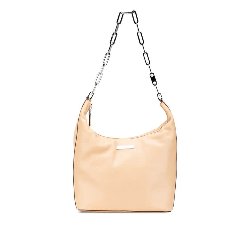 Gucci Leather Chain Shoulder Bag Brown Leather Good condition - Front View