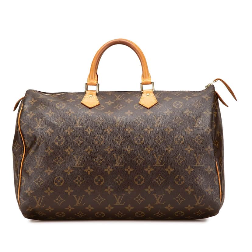 Louis Vuitton Monogram Speedy 40 Brown Canvas Good condition - Front View
