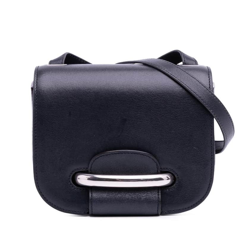 Mulberry Smooth Calfskin Selwood Crossbody Blue Leather Good condition - Front View