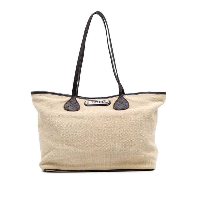 Celine Raffia Tote Brown Very good condition - Front View