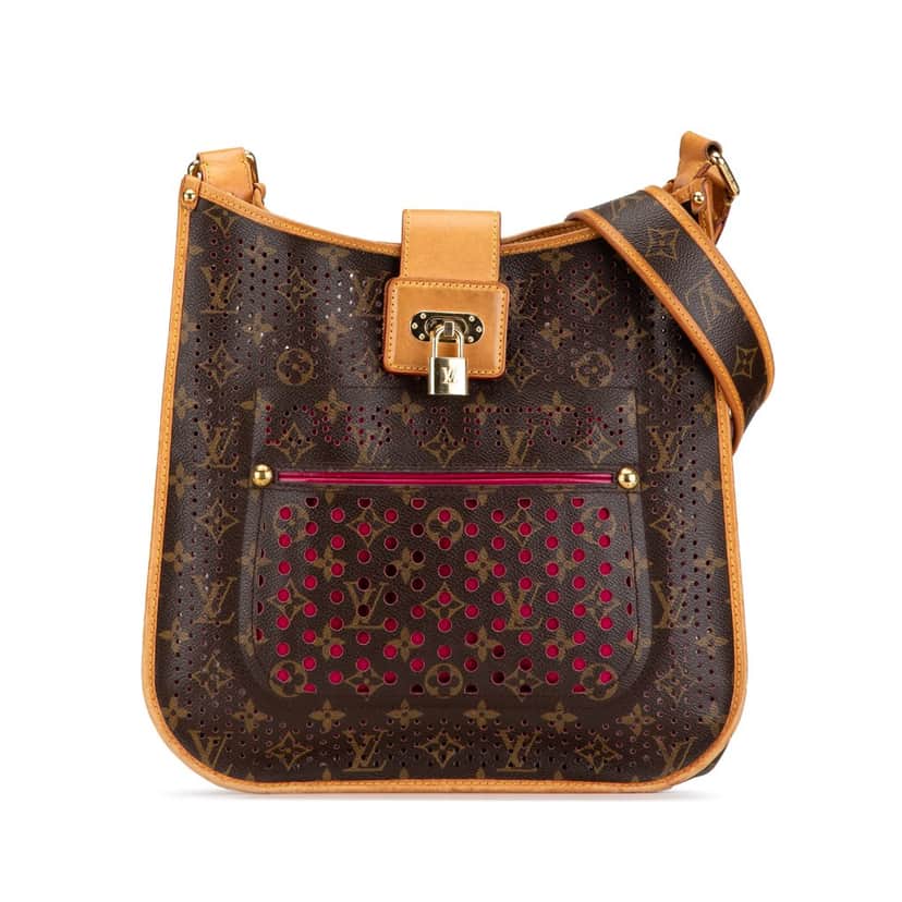 Louis Vuitton Monogram Musette Perforated Brown Canvas Good condition - Front View