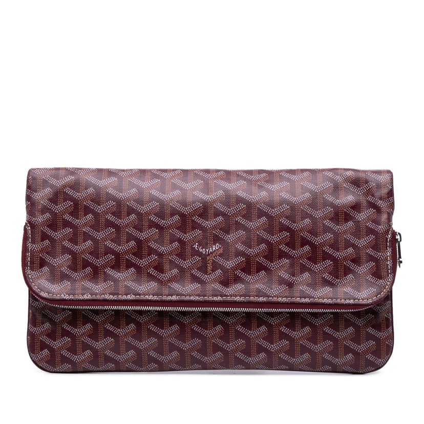 Goyard Goyardine Sainte Marie MM Red Canvas Good condition - Front View
