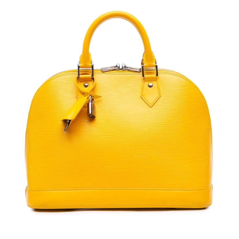 Louis Vuitton Epi Alma PM Yellow Leather Good condition - Front View
